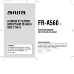 Aiwa FR-A560 Operating instructions