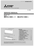 Mitsubishi Electric MCFH-13NV-WH Service manual