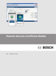 Bosch RPS D5500CU Installation guide