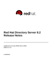 Red Hat DIRECTORY 8.1 RELEASE NOTES Installation guide