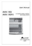 Alto AMX-180FX User`s manual