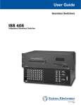 Extron electronics ISS 408 User guide