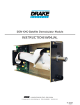 DRAKE MEQ1000 Instruction manual