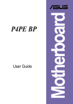 Asus Motherboard P4PE BP User guide