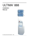 Pure Water ULTIMA 888 Installation manual