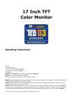 Medion LCD COLOR MONITOR Operating instructions