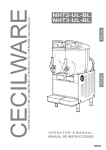 Cecilware NHT-3-UL Operator`s manual
