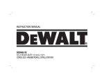 DeWalt DCD985 Instruction manual