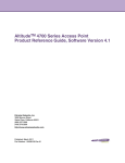 Extreme Networks Altitude 4700 Series Specifications