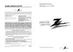 Zenith L10V22 Specifications