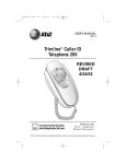 AT&T Trimline 260 User`s manual