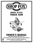 Shop fox W1835 Specifications