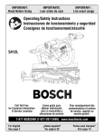 Bosch 5412L Operating instructions