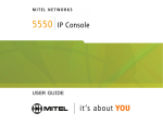 Mitel 5550 User guide