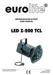 EuroLite LED Z-200 TCL User manual
