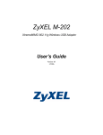 ZyXEL Communications M-202 User`s guide