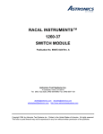 Racal Instruments RA-117 Technical data