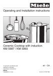 Miele KM 5997 Operating instructions