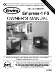 Enviro Empress-1 FS Owner`s manual