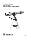 Meade 90AZ-ADRB Instruction manual