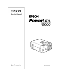 Epson PowerLite 5000 Service manual