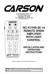 Carson SC-411RS-10 14 Operating instructions