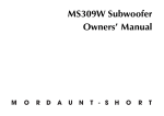 Mordaunt Short MS309W Specifications