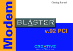 Creative Blaster v.92 External User`s manual