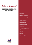 ViewSonic G225fSB User guide