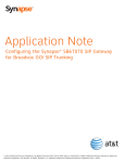 AT&T Synapse SB67070 SIP Installation guide