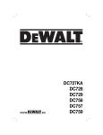 DeWalt DC727 Technical data