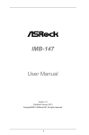 ASROCK IMB-147 User manual