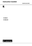 Ariston S1200UK Owner`s manual