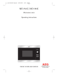 AEG MC 174 Operating instructions