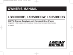 Magnadyne LS3500CDW Owner`s manual