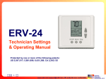 SCI ERV-24-HC11 User manual