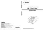 Canon 9080C - DR - Document Scanner Instruction manual