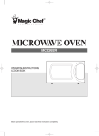 Magic Chef MCD992R Operating instructions