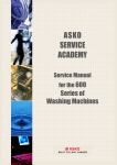 Asko W640 Service manual