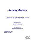 Carrier Access Access Bank II SNMP User`s guide