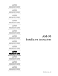 Alpha Microsystems AM-6060 Instruction manual