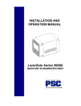 PSC LazerData Series 9000E Specifications