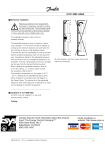 Danfoss VLT 8000 AQUA Installation guide