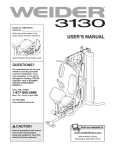 Weider WESY2916.1 User`s manual