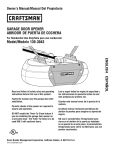 Craftsman 139.3043 Owner`s manual