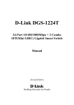 D-Link DGS-1224T - Web Smart Switch Specifications