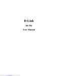 D-Link DI 704 - Gateway User manual