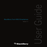 Blackberry Torch 9810 User guide