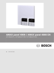 Bosch AMAX panel 4000 EN Technical data