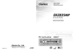 Clarion DXZ835MP Owner`s manual